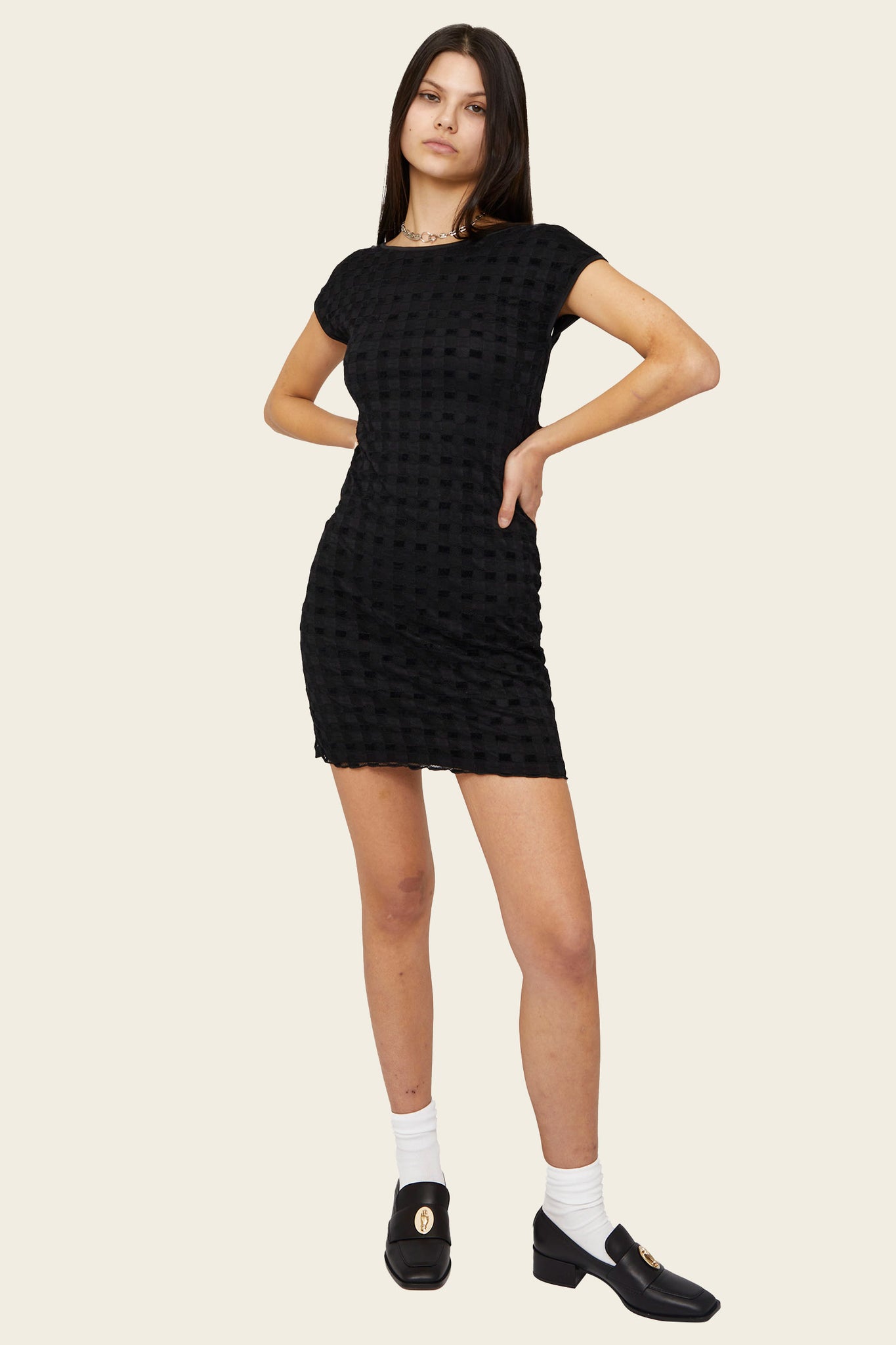 Harmony Checkered Mini Dress