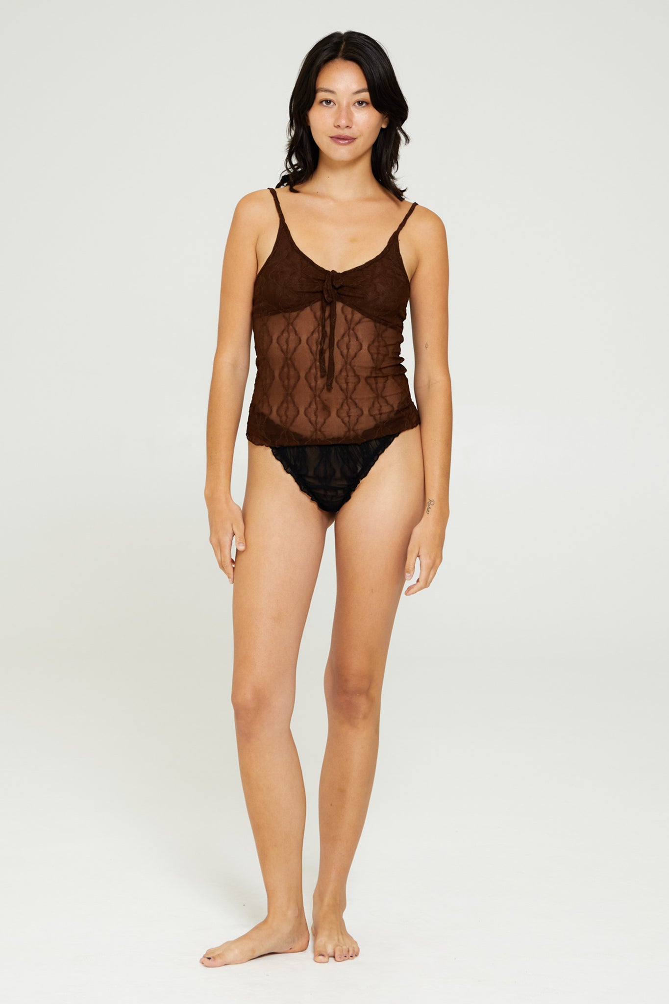 Mariposa Lace Ruched Cami