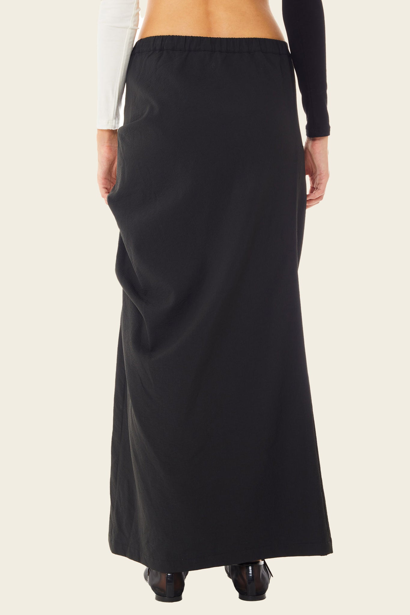 Orion Ruched Midi Skirt